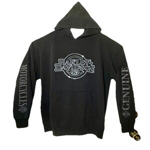 Harley Davidson Hooded Sweatshirt Front And Back Graphics 2013-4 Cherokee Men XL